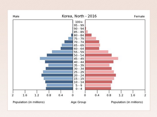 北朝鮮の人口ピラミッド